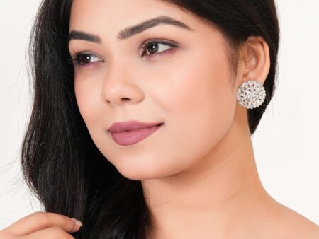 Women's Dot Design Bali Earrings, Indian Hoops, Mandala Hoops, Chakra Earrings - Bali Hoops