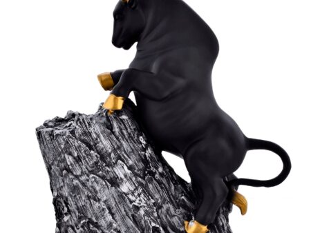 Antique Geometric Statue Bull Sculpture