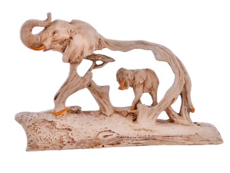 Elephant Family On Mountain