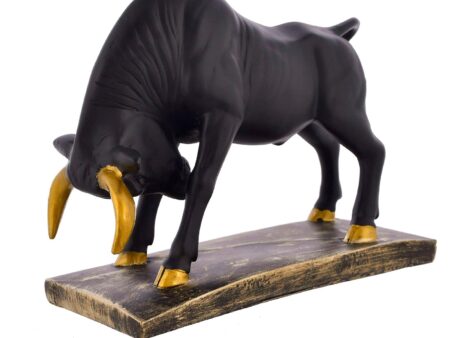 Antique Geometric Statue Bull Sculpture